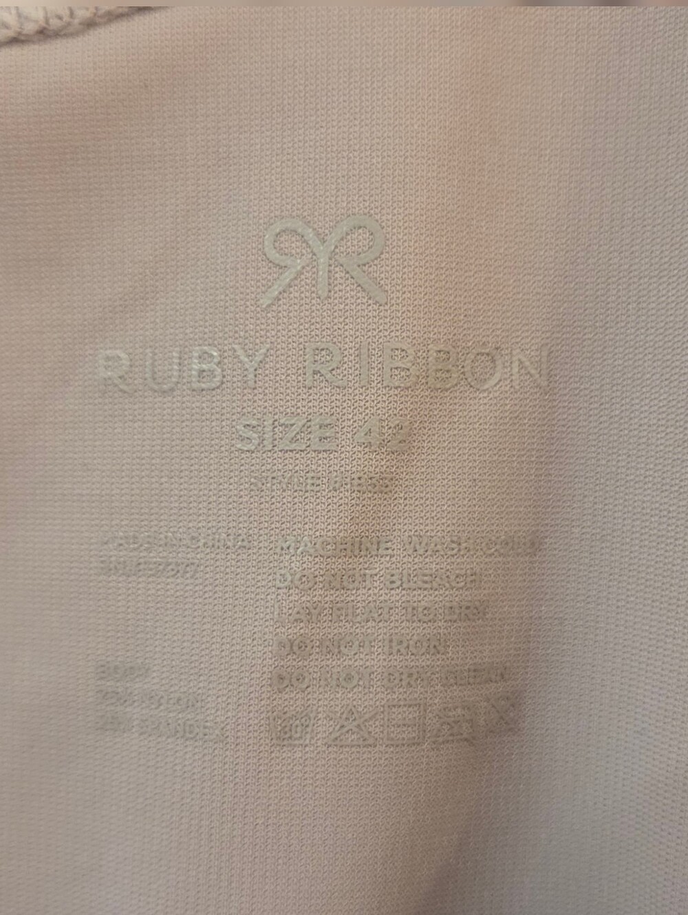 NWOT Ruby Ribbon Empress Cami #1833 (Cloud Gray, Sz 42) - Picture 3 of 5